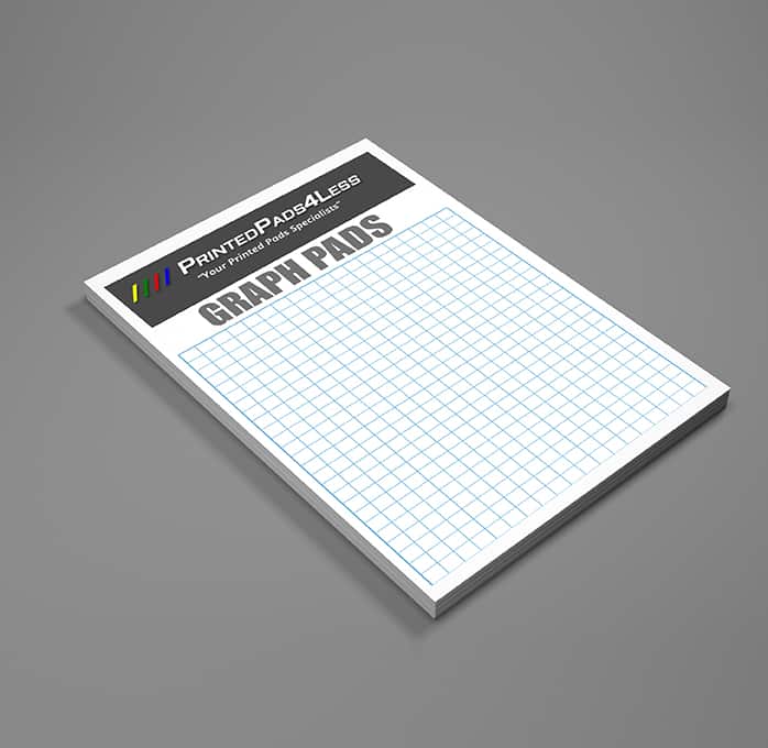graph pad example with business print and 5mm square grid