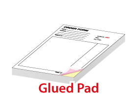 NCR glued pad triplicate